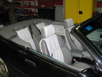 Repaired car seats.