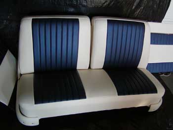Car seat expertly restored.
