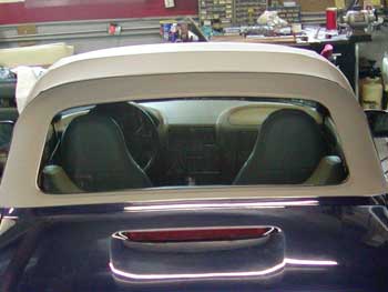 Repaired convertible top.