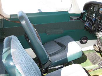 Repaired aircraft wall panel.