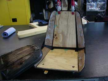 Seat in need of repair.