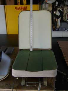 Repaired seat.