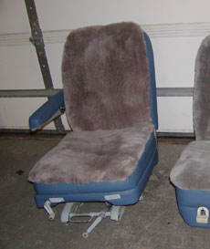 Repaired seat.
