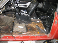 Seats in need of repair.