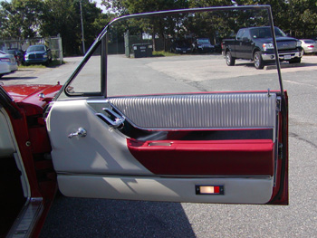Repaired thunderbird door panel.